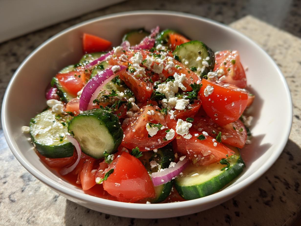 Minute Cucumber Tomato Salad: Easy, Fresh & Healthy Summer Side